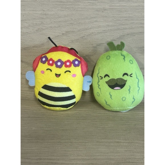 McDonald's Other - 2 Squishmallows Charles Pickle Sunny Bee Mini Plush McDonald's Happy Meal 3"